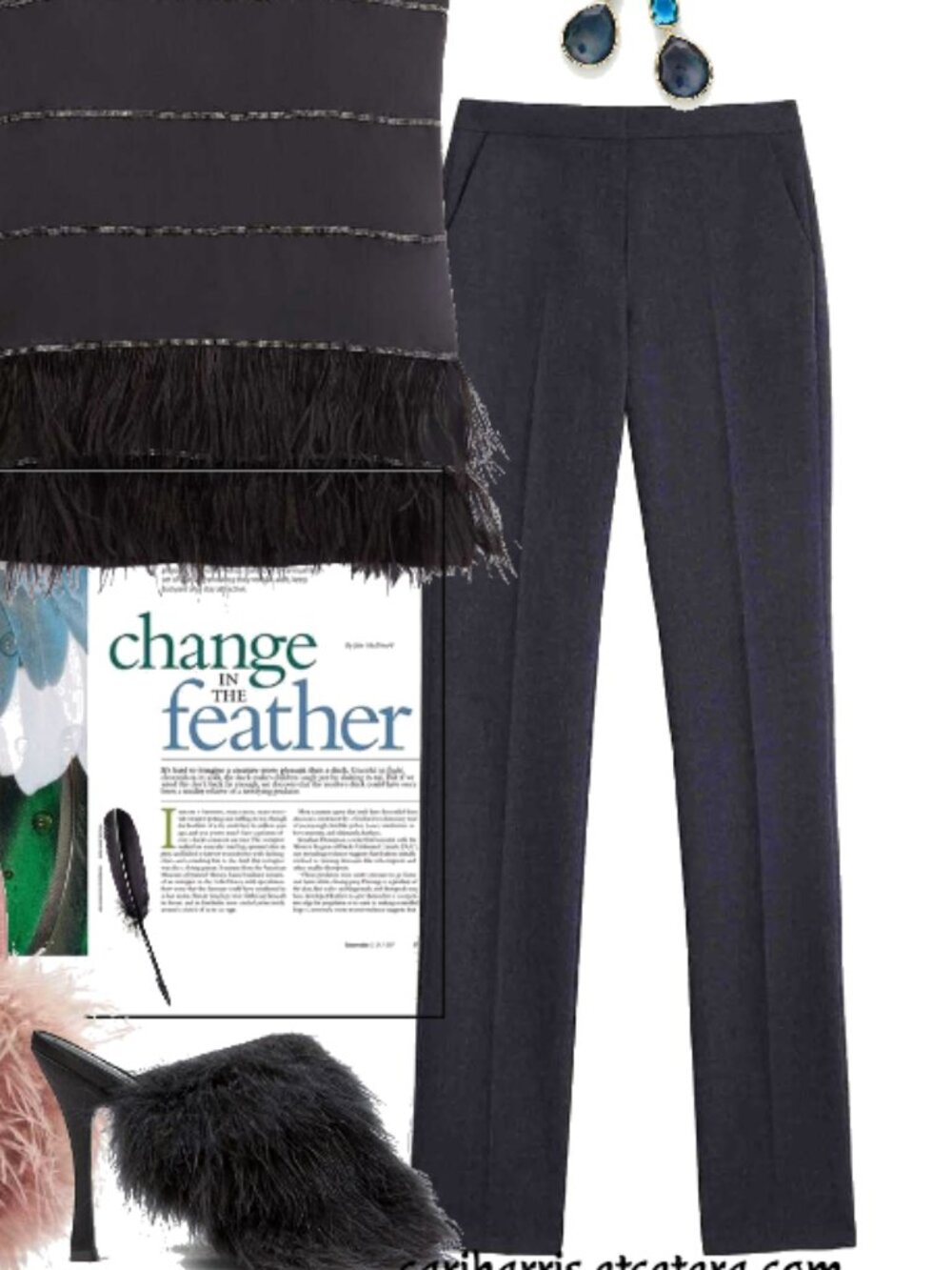 E3 by Etcetera Charcoal Grey Trousers NWT